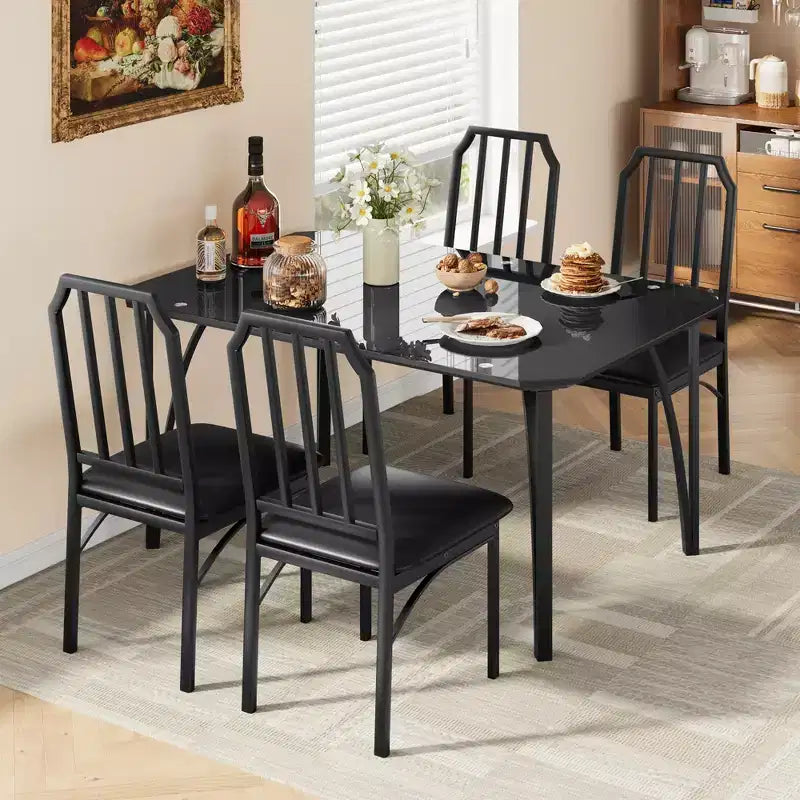 Set di 2 sedie per tavolo da cucina, set tavolo da pranzo con comodi cuscini, set mobili da cucina con sedie adatto per soggiorno, cucina