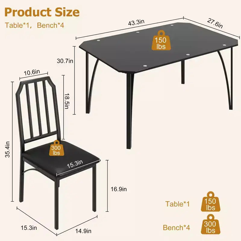 Set di 2 sedie per tavolo da cucina, set tavolo da pranzo con comodi cuscini, set mobili da cucina con sedie adatto per soggiorno, cucina