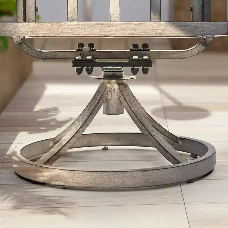HAPPATIO Set da pranzo da 9 pezzi in alluminio per patio, tavolo e sedie da pranzo per esterni