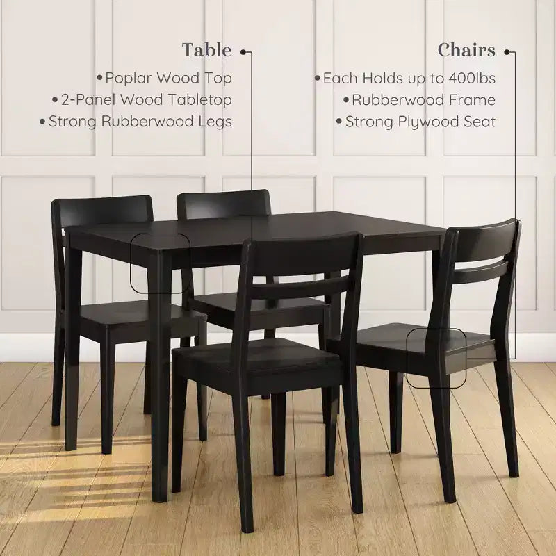Sedia da pranzo e tavolo combinati Crew