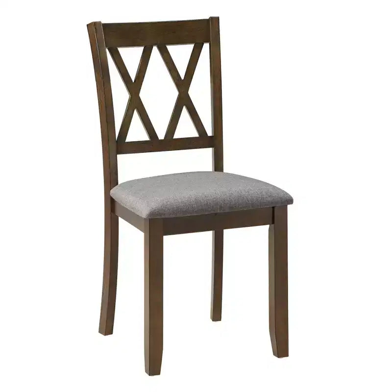 Homy Casa Set da Pranzo da 6 Pezzi in Legno con 4 Sedie Imbottite e Panca, Tavolo da Cucina Rettangolare, Noce