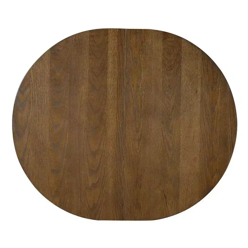 Set da pranzo di 5 pezzi Whisen Farmhouse Wood con tavolo allungabile e 4 sedie imbottite