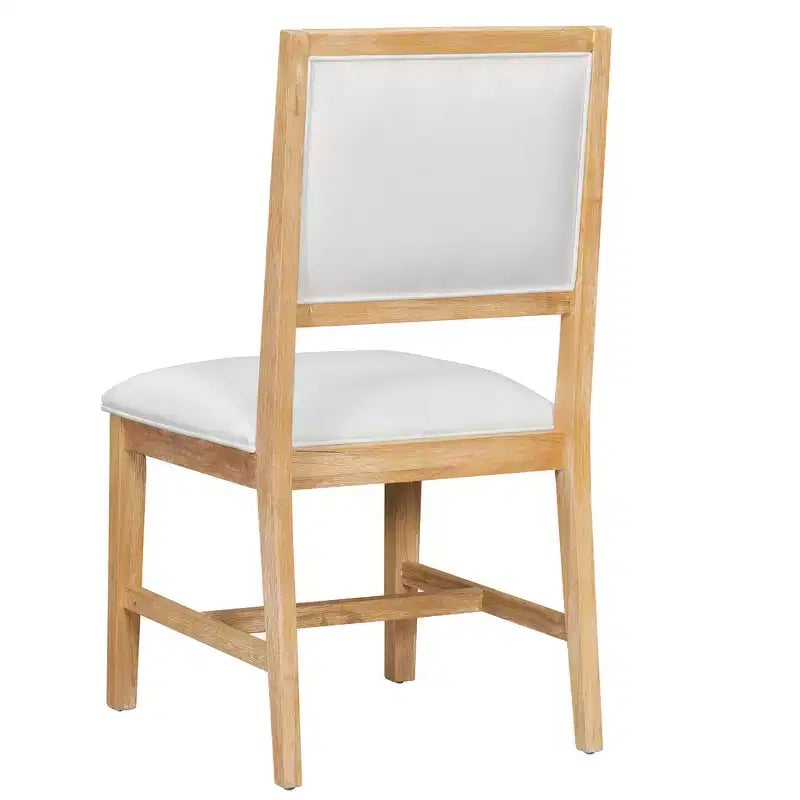 Set da pranzo di 5 pezzi Whisen Farmhouse Wood con tavolo allungabile e 4 sedie imbottite