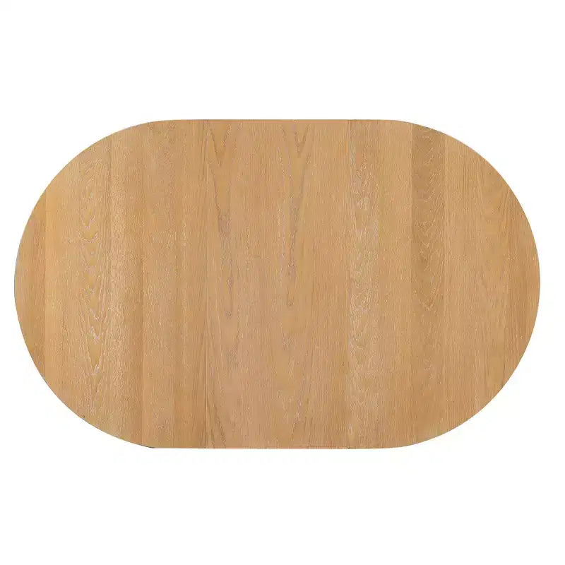 Set da pranzo di 5 pezzi Whisen Farmhouse Wood con tavolo allungabile e 4 sedie imbottite