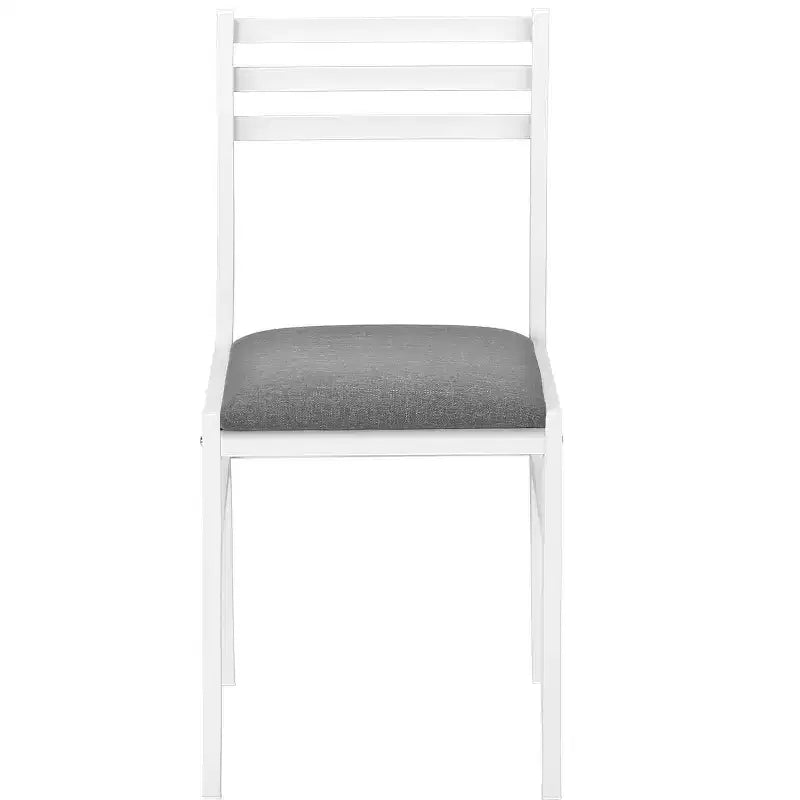 Okak Set da pranzo vintage 3 pezzi e sedie imbottite per sala da pranzo, ristorante, set da pranzo moderno rotondo con design a ribalta