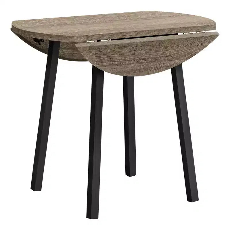 Okak Set da pranzo vintage 3 pezzi e sedie imbottite per sala da pranzo, ristorante, set da pranzo moderno rotondo con design a ribalta