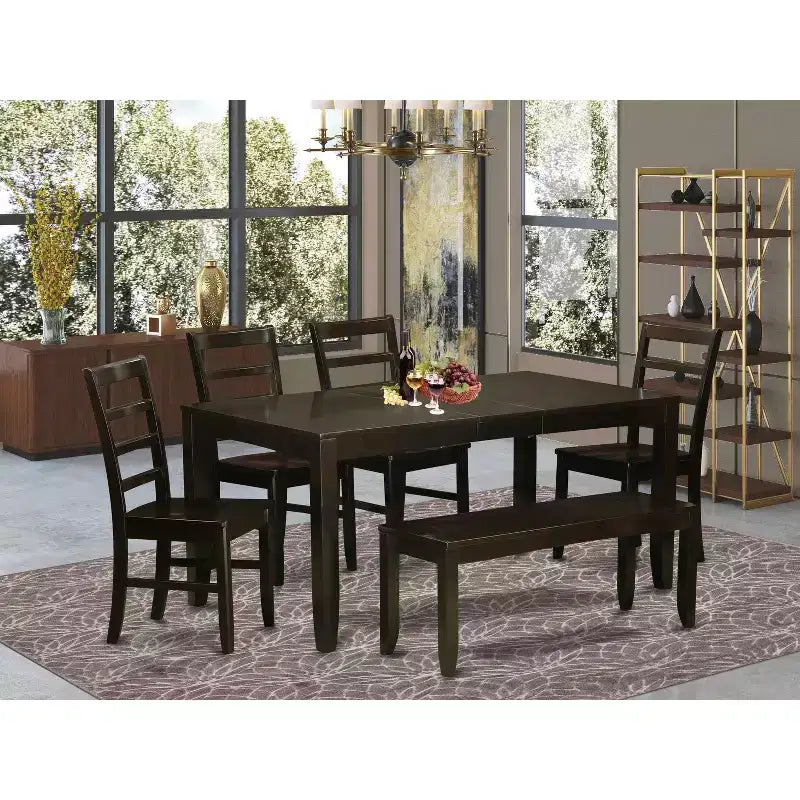 Set da pranzo per cottage - Tavolo allungabile e sedie - Mobili da cucina rustici