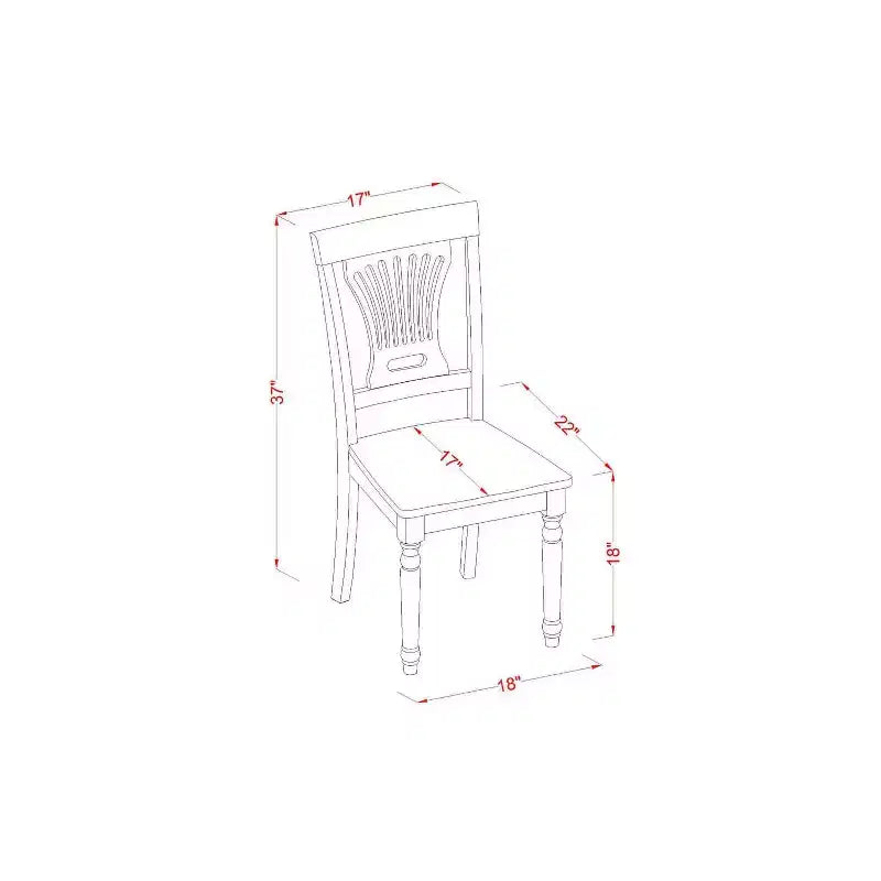 HomeStock Tavolo da pranzo ovale 5 pezzi con ripiano in legno massiccio finitura nera e ciliegio e 4 sedie