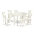 Renaissance Dining Set 7Pc Rectangular Table & 6 Chairs - 42x60 Inch Expandable