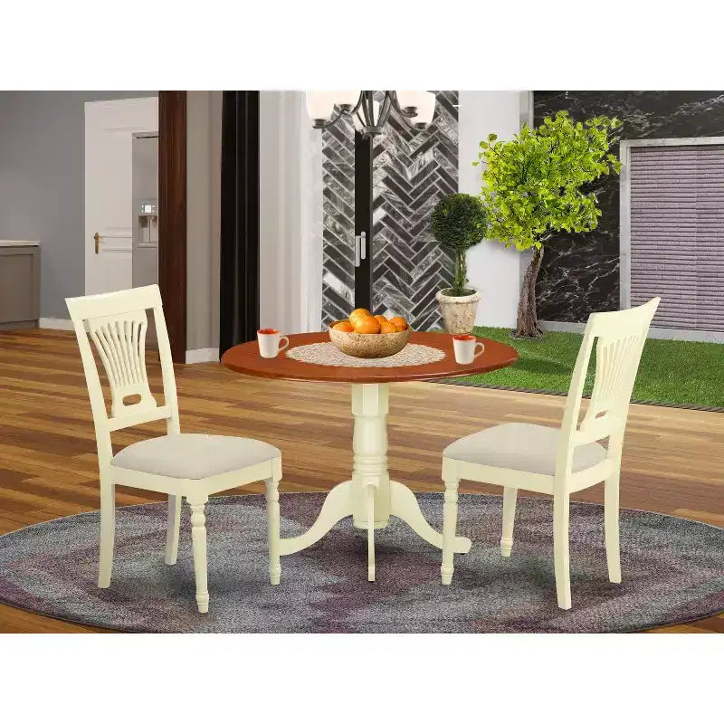 Set Tavolo da Pranzo Rotondo per 2 - Tavolo da Cucina con Sedie - Mobili da Pranzo Salvaspazio