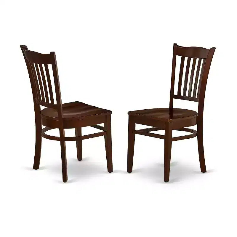 Set tavolo da pranzo rettangolare 7 pezzi tavolo 60 pollici con 6 sedie da cucina in legno