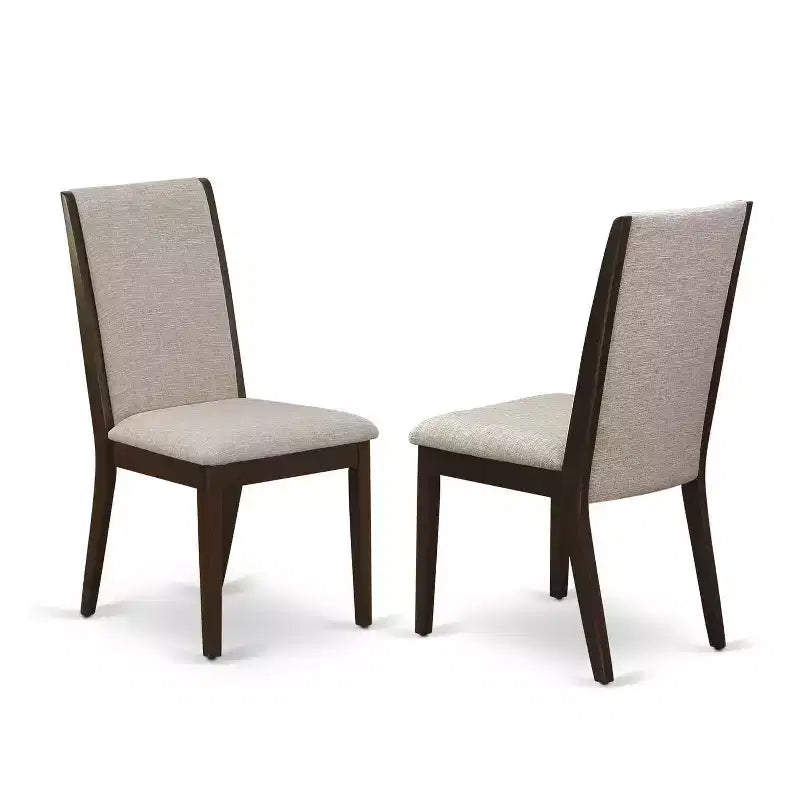 Set da pranzo HomeStock in 3 pezzi con piano rettangolare in legno massello finitura mogano e alette abbattibili