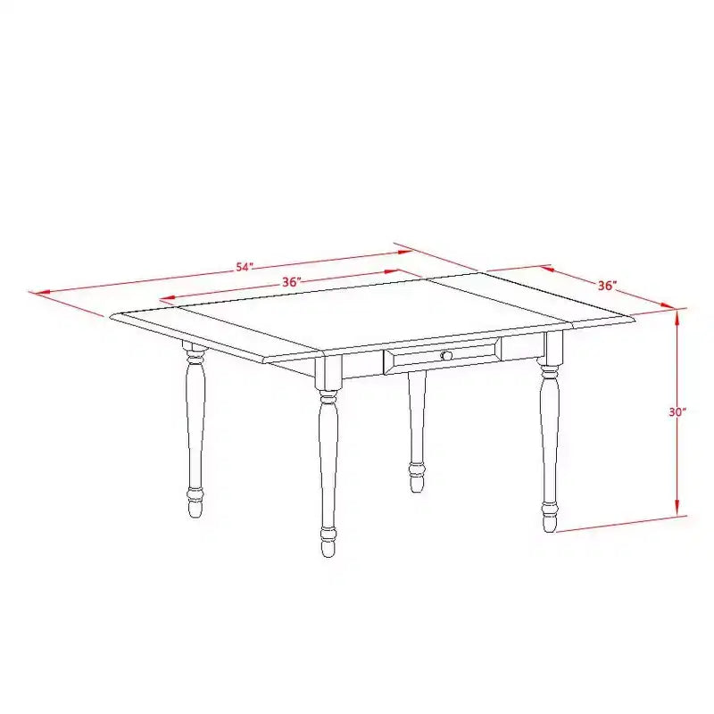 Set Tavolo da Pranzo a 3 Pezzi in Legno Massello con Finitura Lino Bianco