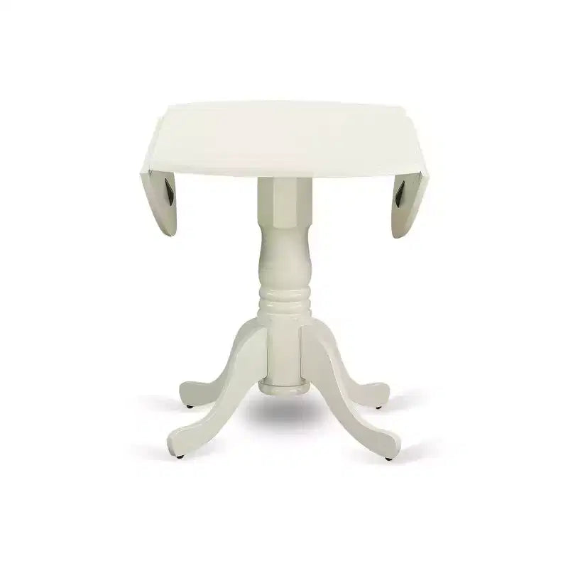 Set tavolo da pranzo rotondo con 2 sedie - Set tavolo e sedie da cucina bianco lino