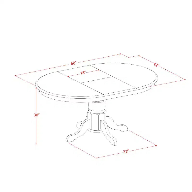Set da pranzo moderno 5 pezzi - Tavolo rotondo e 4 sedie - Set cucina lino bianco