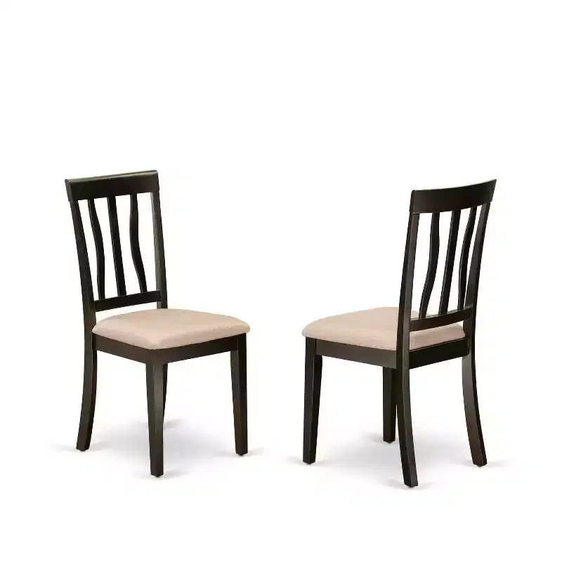 Set Sala da Pranzo Gotico Glamour - Tavolo con Prolunga e 6 Sedie - Elegante Finitura Cappuccino