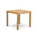HomeStock 3-Piece Natural Brown Oak Finish Solid Wood Top Counter Height Dining Table Set