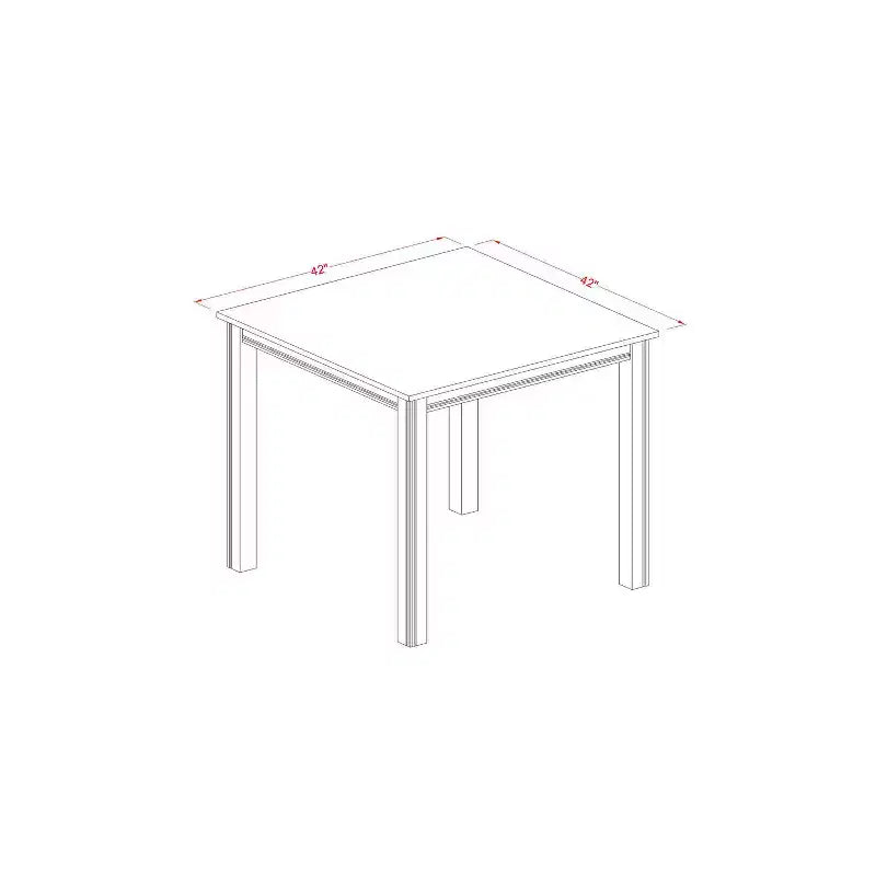 Set da tavolo da pranzo HomeStock a 3 pezzi in legno massello con finitura rovere marrone naturale, altezza bancone