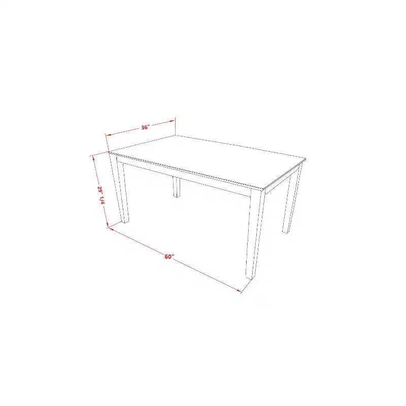 HomeStock Tavolo da pranzo a 6 posti con top in legno massello e finitura mogano, con 1 panca e 4 sedie