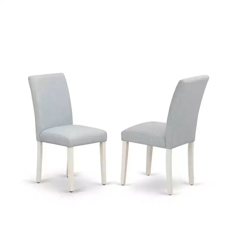HomeStock - Tavolo da pranzo rettangolare a 5 pezzi in rovere naturale con piano in legno massello e 4 sedie imbottite