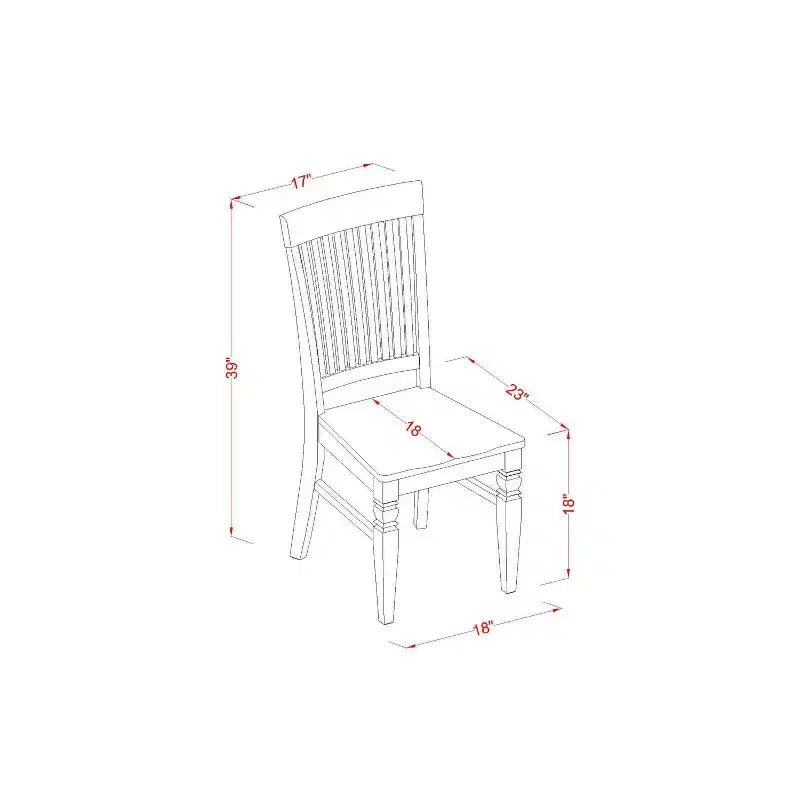 Set Tavolo da Pranzo Rotondo - 3 Pezzi in Stile Asiatico con Tavolo e Sedie - 42 Finitura Ciliegio Color Lattementa