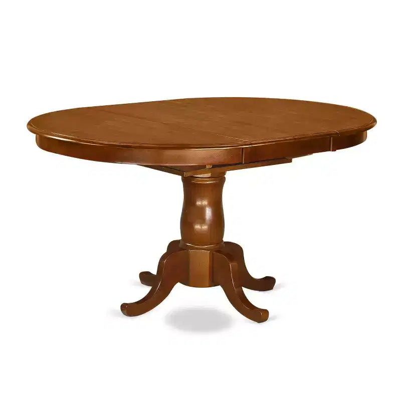 Set da pranzo da 5 pezzi - Tavolo ovale e 4 sedie - Set sala da pranzo marrone sella