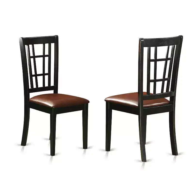 Set Sala da Pranzo Gotica 7pz - Tavolo Ciliegio e 6 Sedie - Set Dinette in Legno Massello