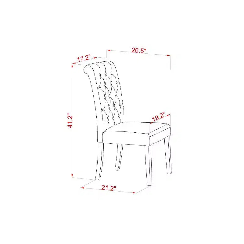 HomeStock Set da Pranzo 5 Pezzi con Piano in Legno Massello Finitura Rovere Naturale - Posti a Sedere per 4