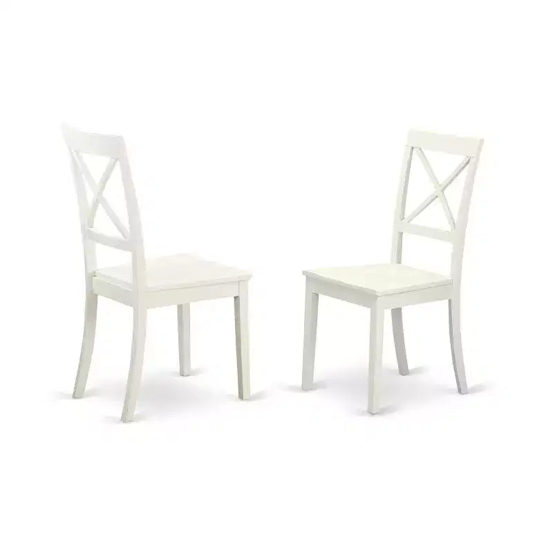 HomeStock Set da Pranzo Rettangolare da 5 Pezzi con Piano in Legno Massello di Buttermilk e Ciliegio con Allunga a Farfalla - 4 Posti
