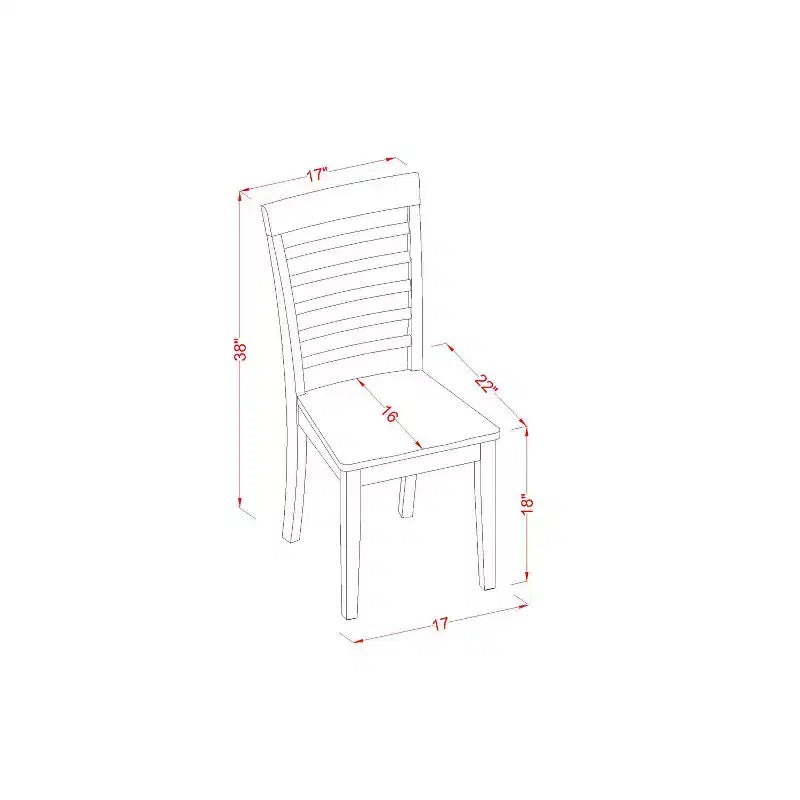 Set da pranzo Coastal Cottage - Tavolo e sedie 7 pezzi - Tavolo rettangolare 40x78 pollici