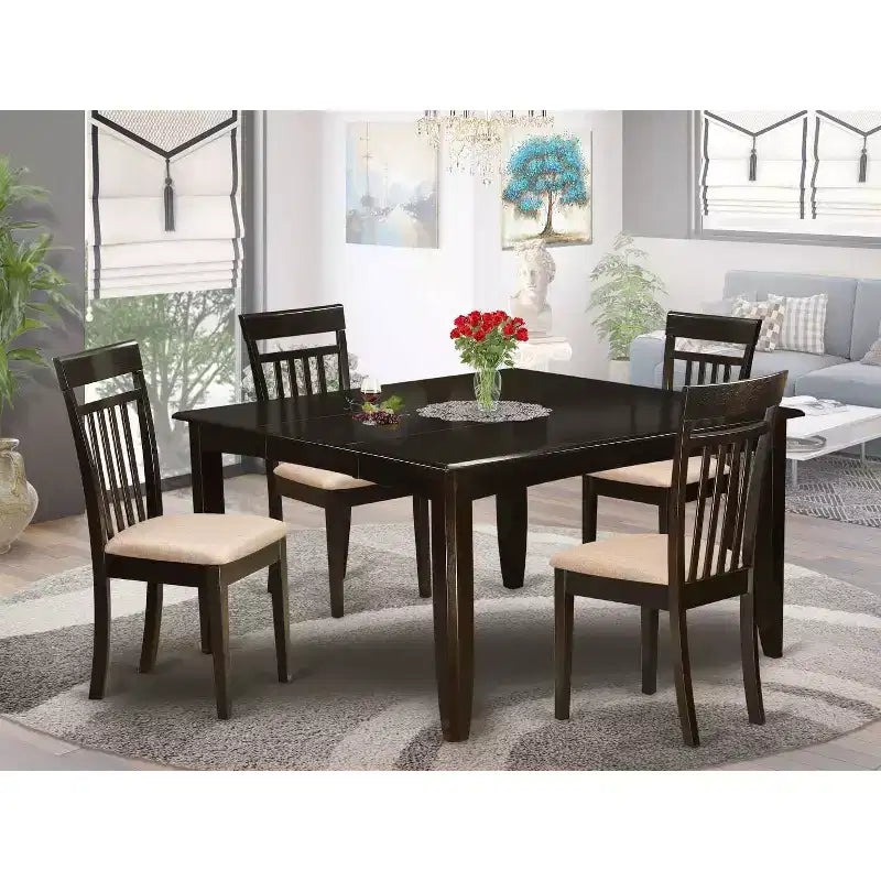 Set da pranzo di metà secolo di 5 pezzi - Tavolo da pranzo e 4 sedie - Set da tavolo da cucina moderno