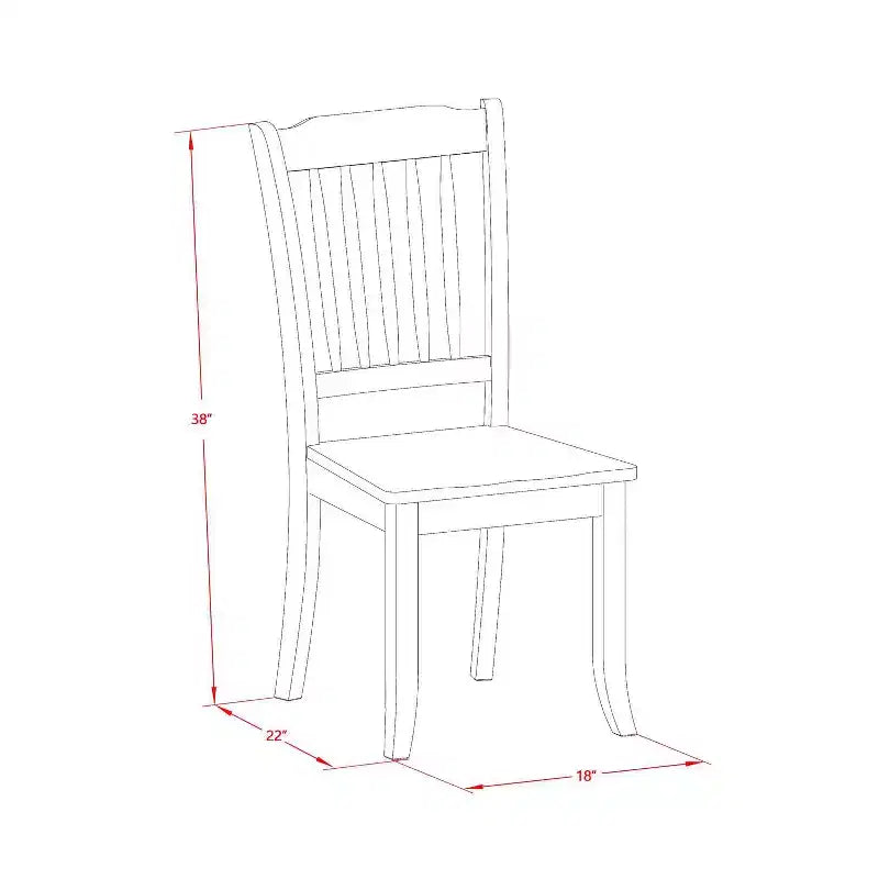 Set tavolo da pranzo HomeStock 3 pezzi con ripiano in legno massello con finitura nera e ciliegio