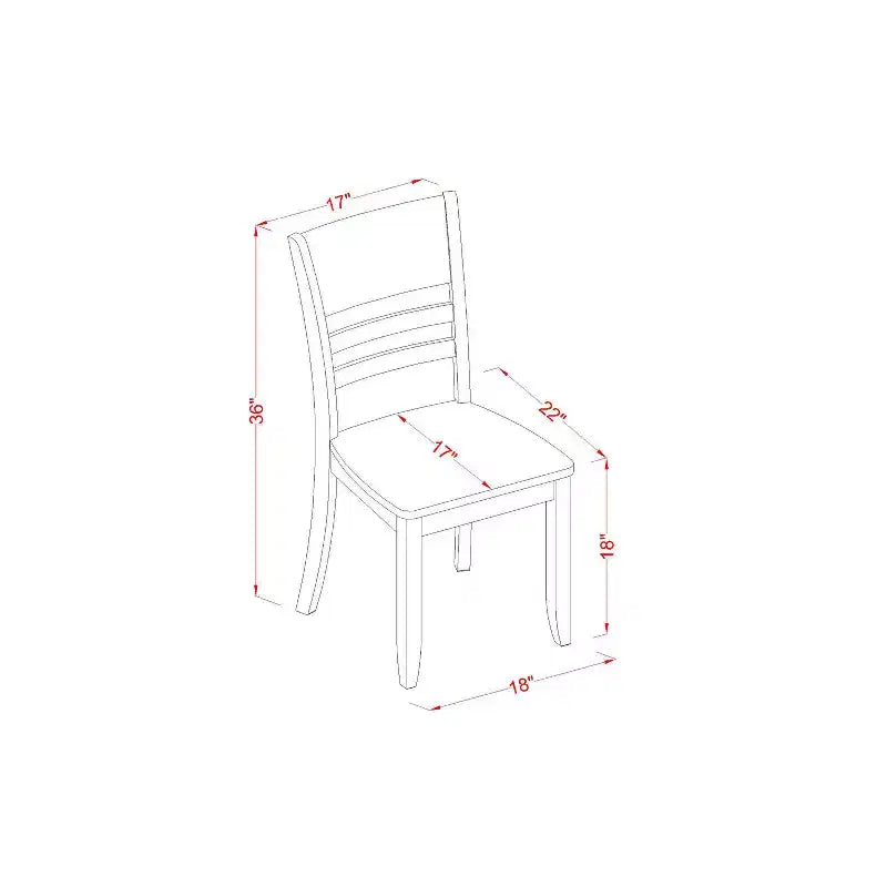 Elegante set da pranzo - Tavolo e sedie