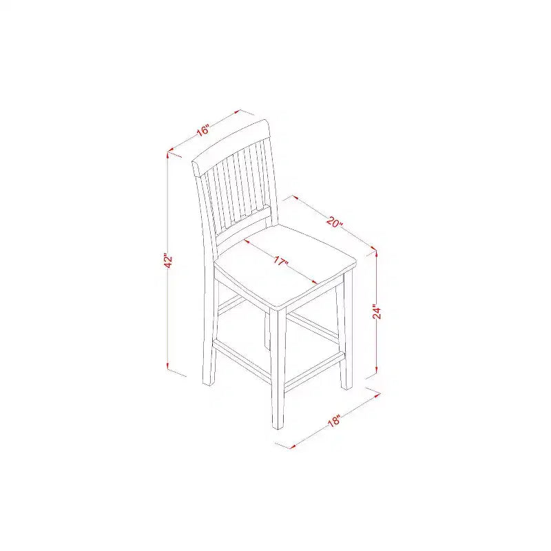 Set da pub altezza bancone - Tavolo e sedie da pranzo 3 pezzi - Set da pranzo per piccoli spazi - Bianco lino