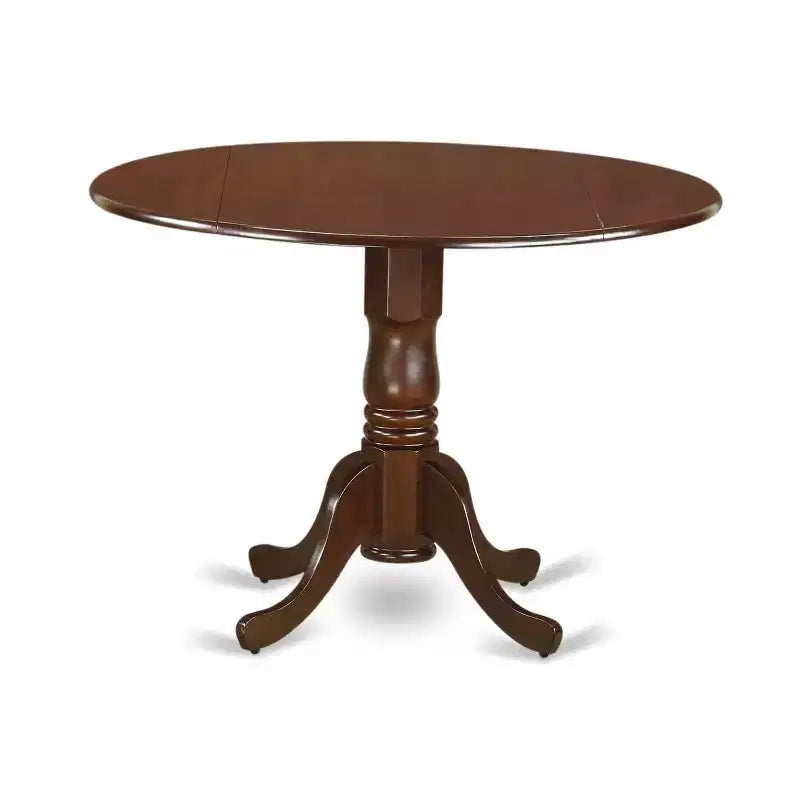 Set tavolo da pranzo rotondo 3 pezzi, tavolo da 42 pollici con ante a ribalta e 2 sedie da cucina