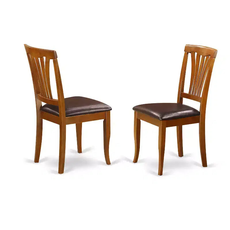 Set Tavolo da Pranzo Rotondo - Dinette da Cucina 3 Pezzi con Sedie, Marrone Sella, 42 Pollici