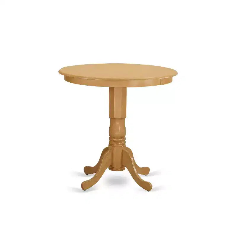 HomeStock Set Sala da Pranzo 3 Pezzi in Legno Massello con Finitura Rovere Naturale - 4 Posti a Sedere
