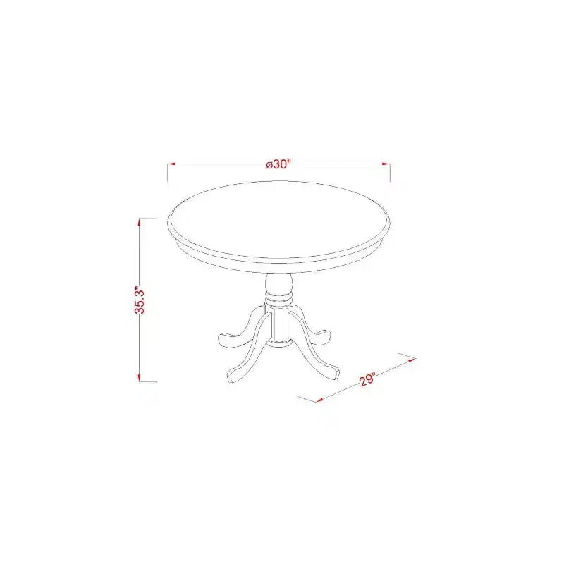 Set da Tavolo da Cucina - Tavolo Altezza Contatore & 4 Sedie - Elegante Set da Pranzo per Piccoli Spazi