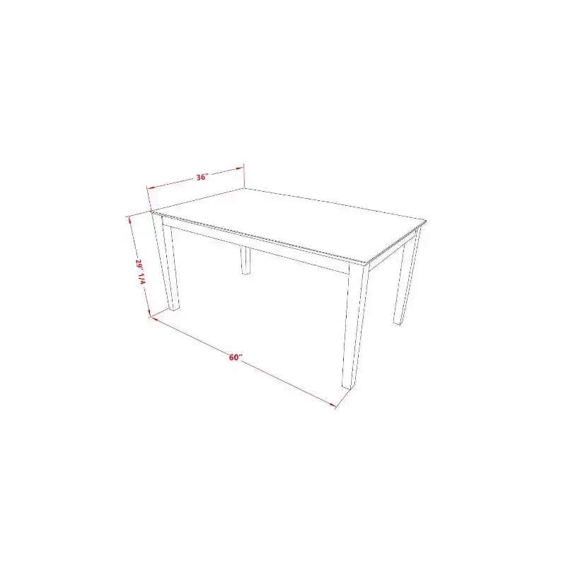 HomeStock Set 5 Pezzi Tavolo da Pranzo Rettangolare Finitura Lino Bianco con Piano in Legno Massello, 2 Panche, 2 Sedie