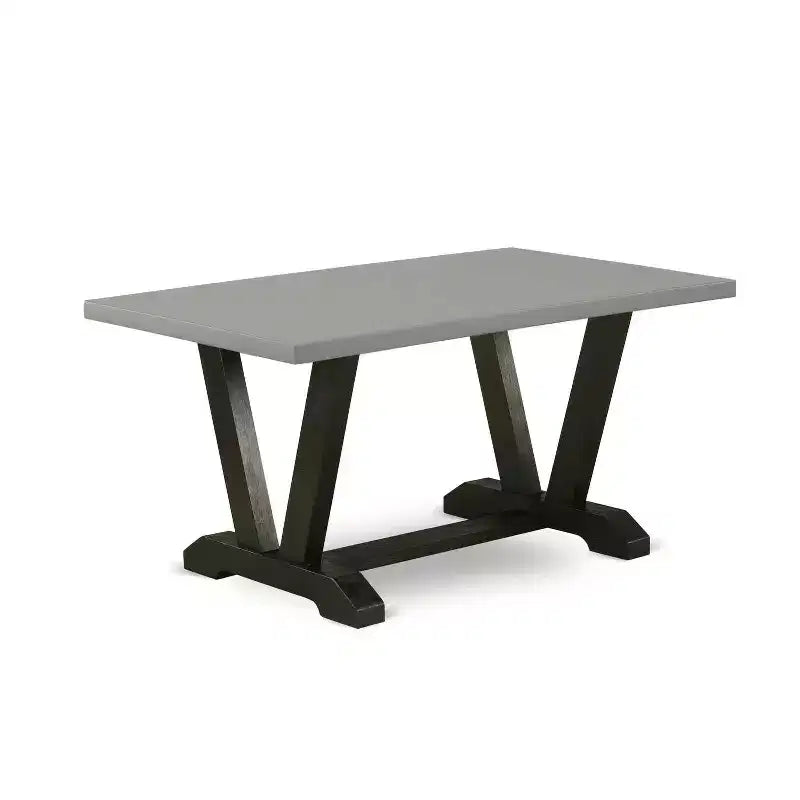 Tavolo da pranzo HomeStock 6 pezzi con piano rettangolare in legno massello finitura rovere naturale, 1 panca, 4 sedie