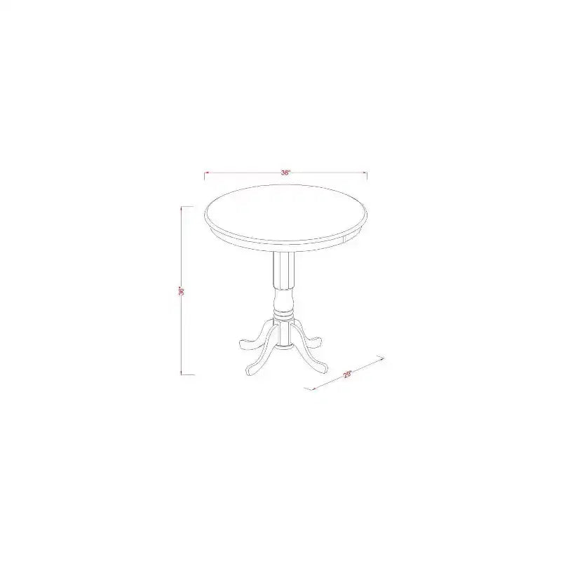 Set da pranzo altezza bancone - Set tavolo e 4 sedie - Mobili moderni per cucina e sala da pranzo