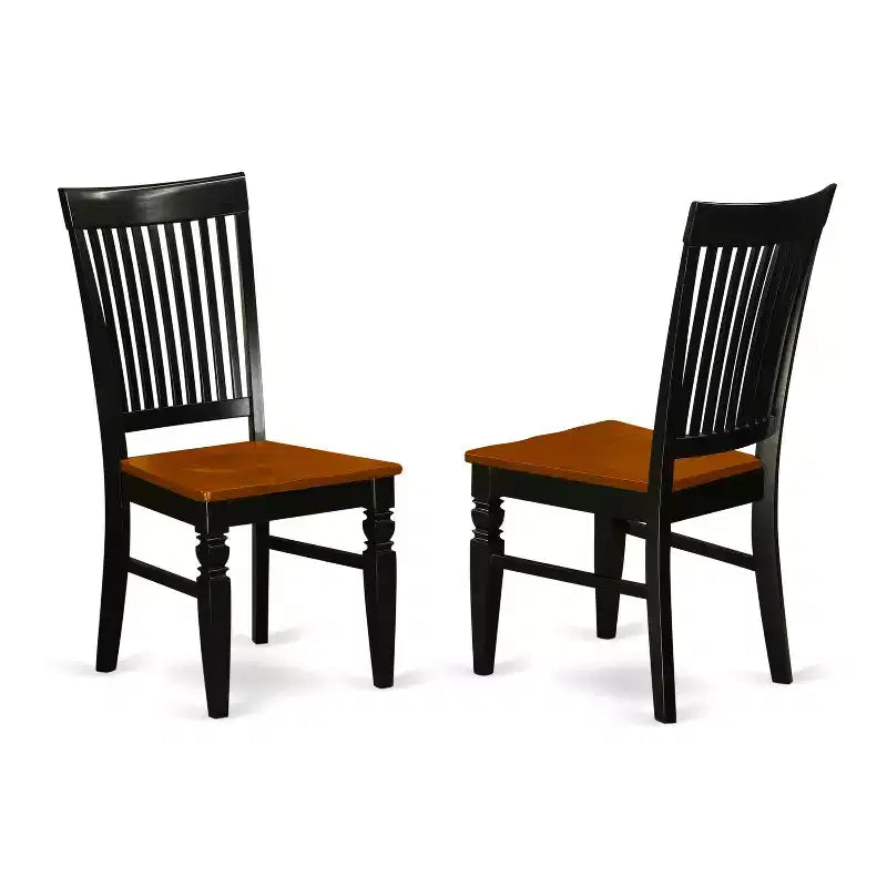 Set da pranzo rotondo moderno - Set tavolo da cucina e sedie da 5 pezzi - Tavolo da 42 pollici, finitura nero ciliegia