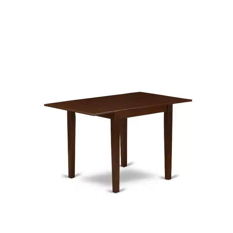 Set da pranzo 5 pezzi per 4 persone - Piano in legno massello con finitura mogano