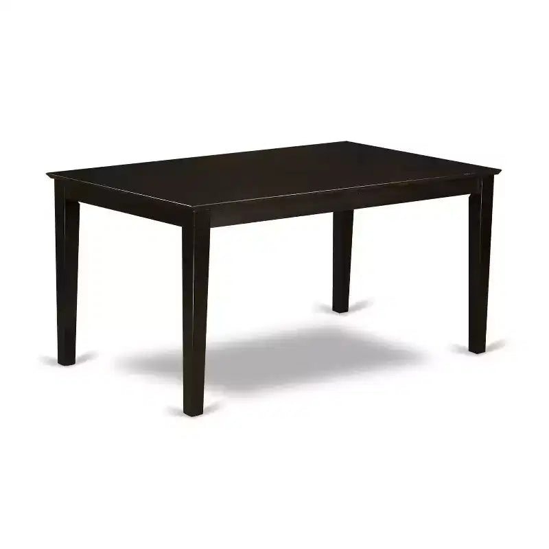 Set da pranzo da 5 pezzi in legno massello color cappuccino – per 4 persone