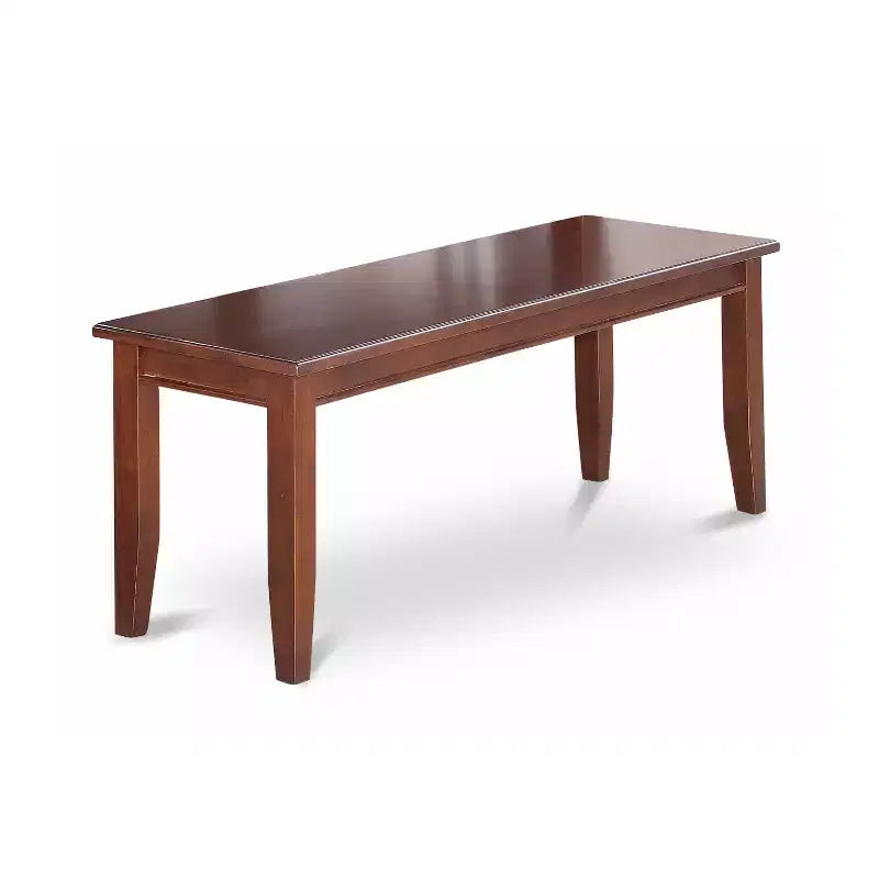 Set da pranzo da 5 pezzi per 4 persone, tavolo da cucina rettangolare con allunga a farfalla e 4 sedie, finitura mogano, 32x60 pollici