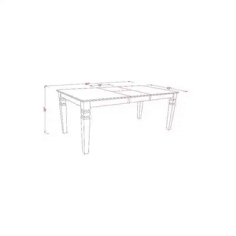 Set da Pranzo Boho da Spiaggia - Tavolo Rettangolare da 6 Pezzi e 4 Sedie Più Panca - 42/60 Pollici