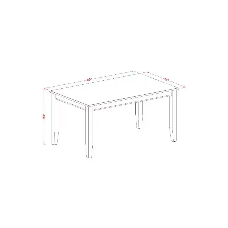Set da cucina Asian Fusion - Tavolo da pranzo con 4 sedie e panca - Mobili moderni per sala da pranzo