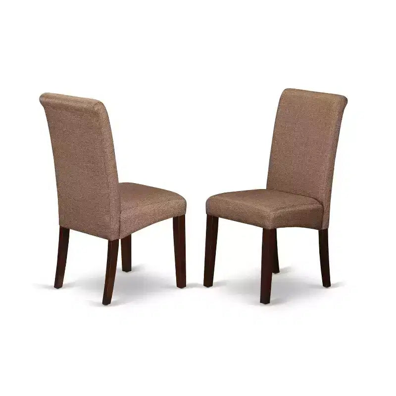 Set Tavolo Rotondo da Pranzo 3pz Tavolo da Cucina Piccolo con Sedie in Lino - HomeStock