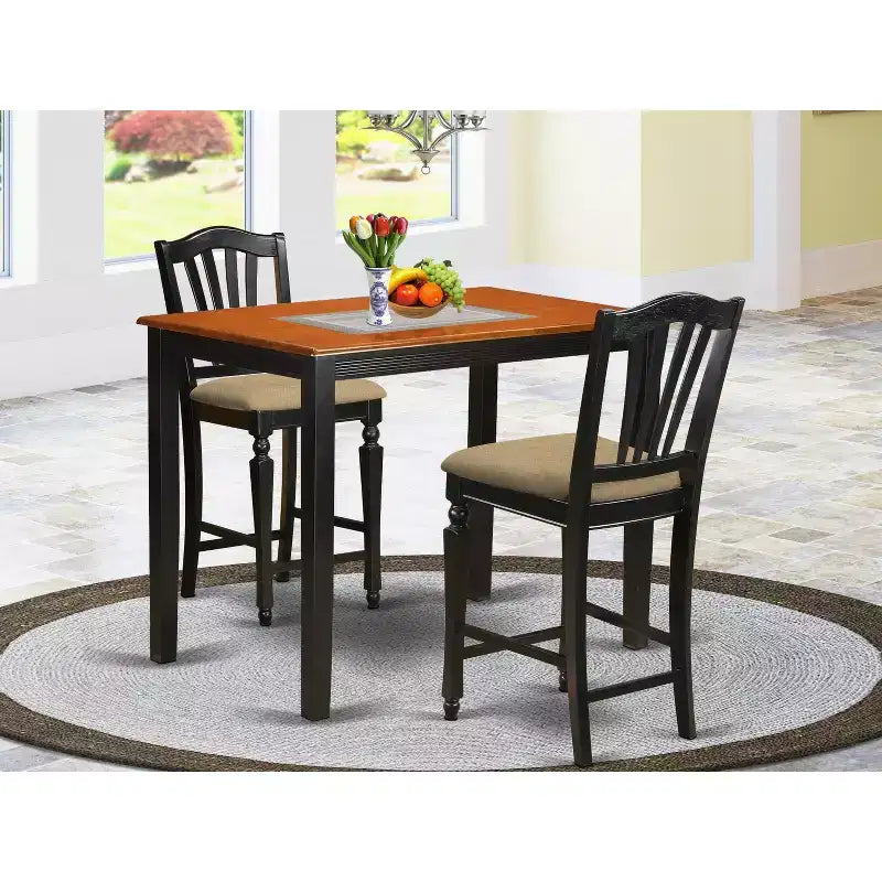 Set da Pranzo Altezza Bancone - 5 Pezzi Tavolo da Pub e Sedie - Set Cucina Moderno