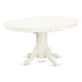 HomeStock 7-Piece Linen White Finish Solid Wood Top Dining Table with 6 Chairs